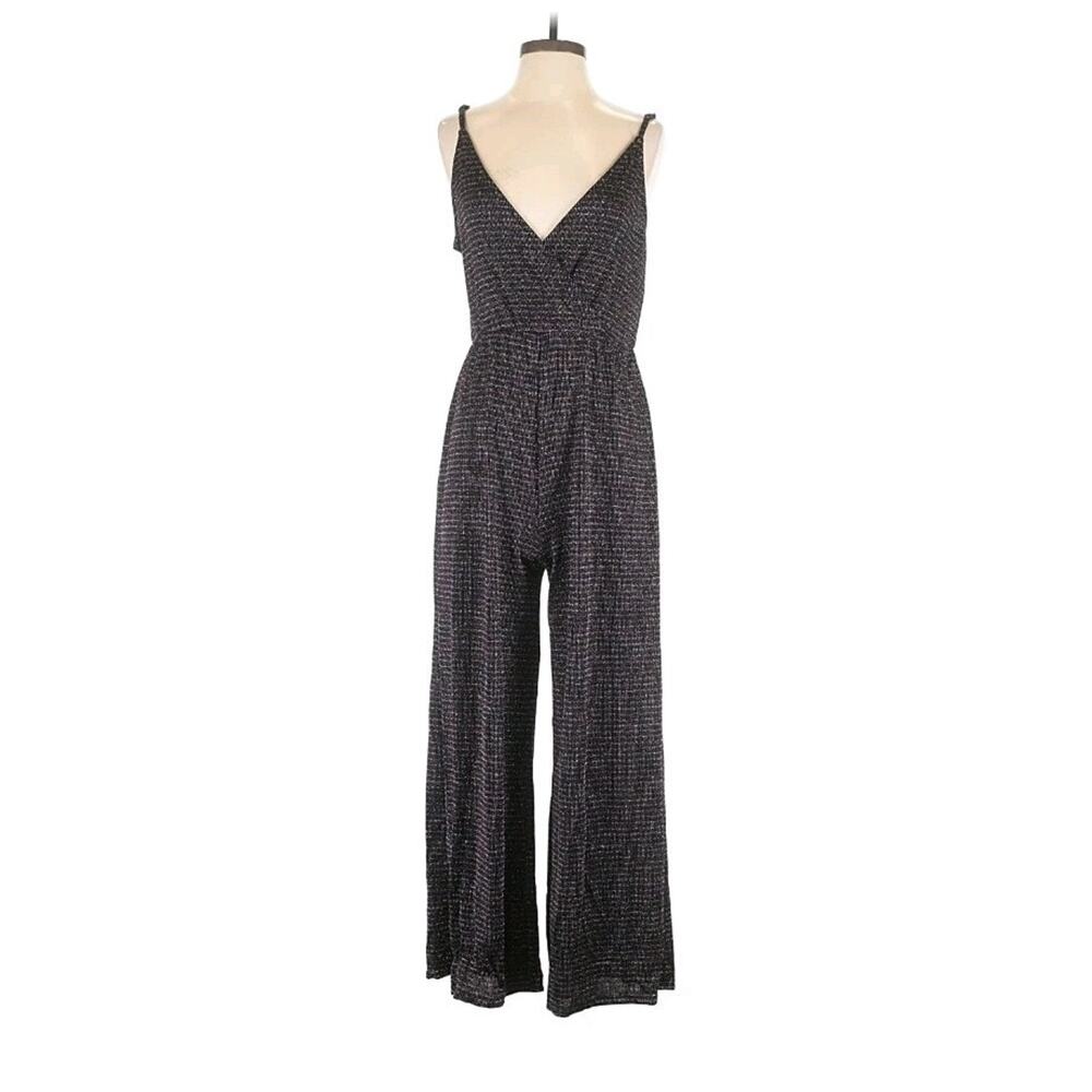Wild Fable Women’s M Jumpsuit V-Neck Wrap Sparkly Rainbow Metallic Shimmer